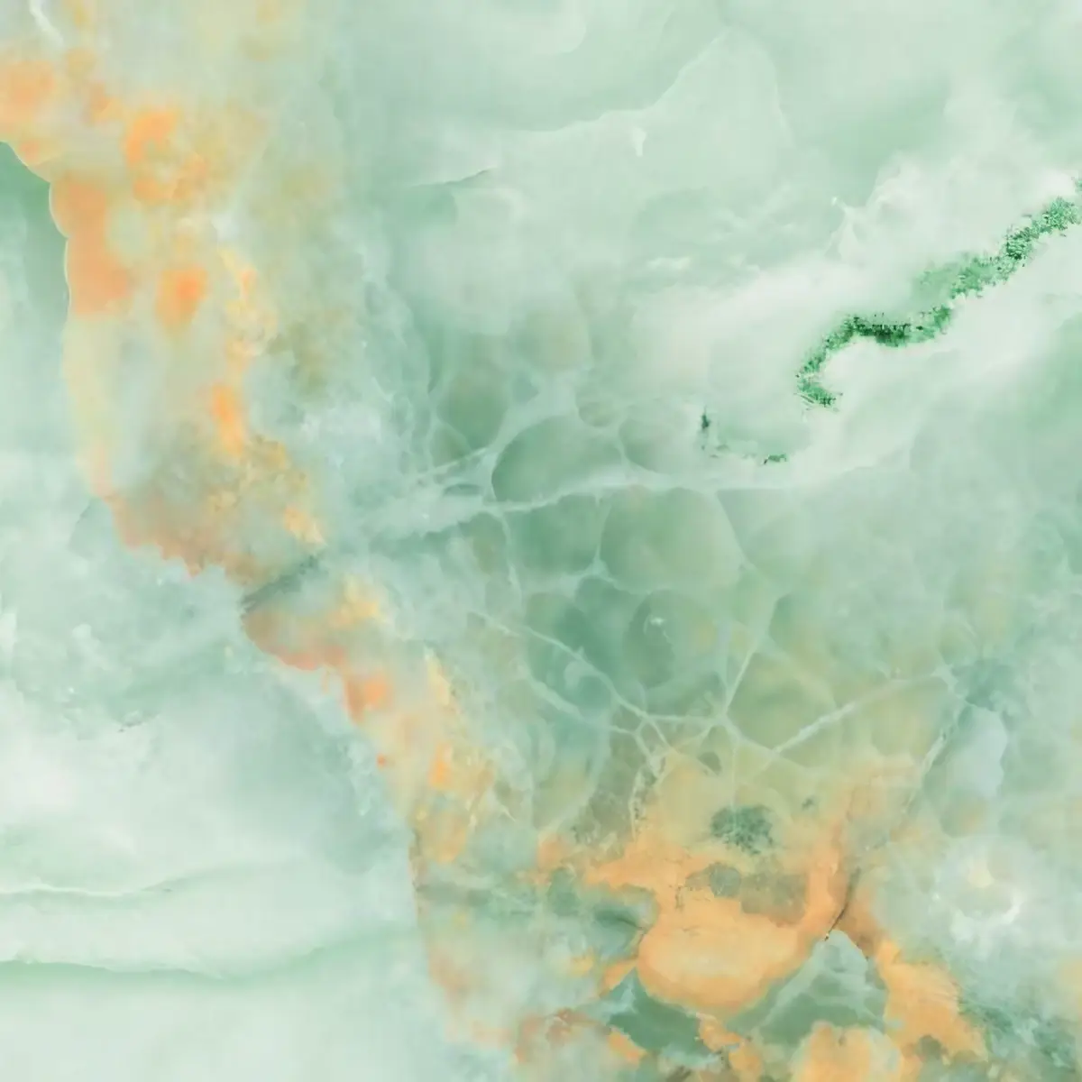Gilded Jade Veins crystallized glass colour
